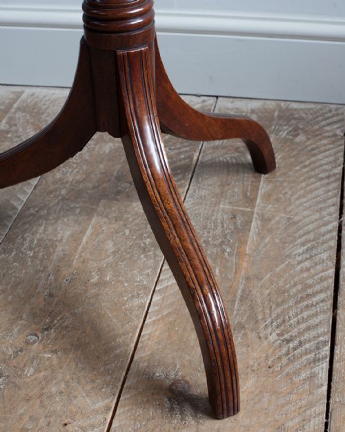 GOOD QUALITY GEORGE IV MAHOGANY TRIPOD TABLE - ADDITIONAL PHOTO 6