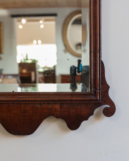 GEORGE III MAHOGANY FRET MIRROR - ADDITIONAL PHOTO 3