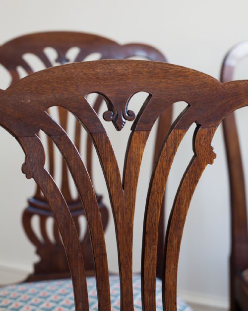 SET OF FOUR GEORGE III MAHOGANY DINING CHAIRS - ADDITIONAL PHOTO 5