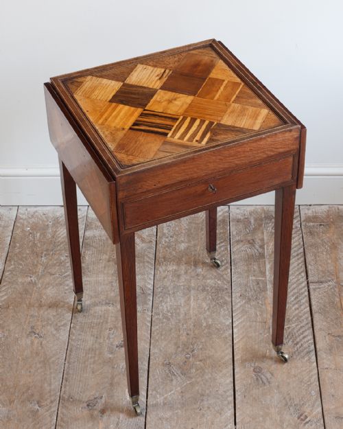WONDERFUL GEORGE III PARTRIDGE WOOD GAMES TABLE - ADDITIONAL PHOTO 2