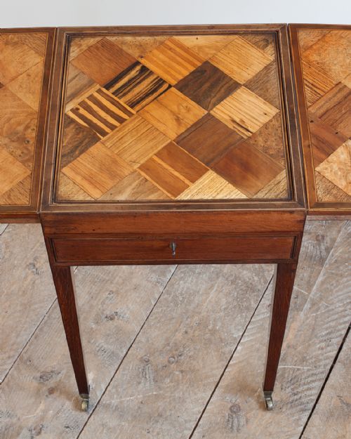 WONDERFUL GEORGE III PARTRIDGE WOOD GAMES TABLE - ADDITIONAL PHOTO 7