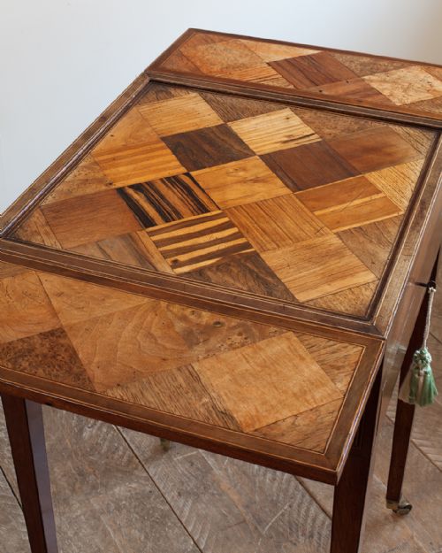 WONDERFUL GEORGE III PARTRIDGE WOOD GAMES TABLE - ADDITIONAL PHOTO 8