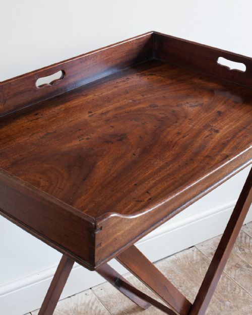 GEORGE III MAHOGANY BUTLERS TRAY - ADDITIONAL PHOTO 2