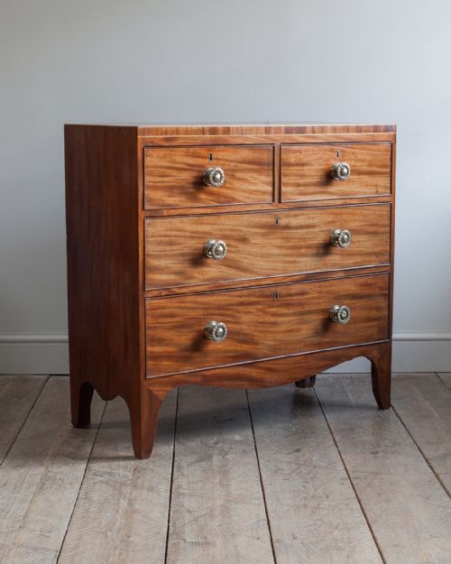 george iii mahogany chest of drawers - CATEGORY: ANTIQUE CHEST OF DRAWERS - DATED 19TH CENTURY