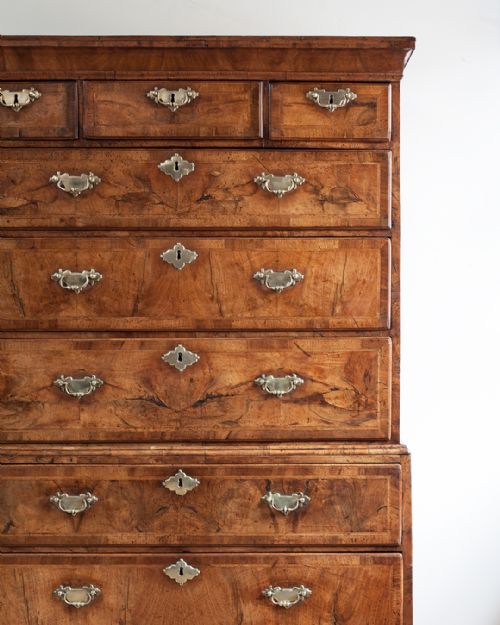 GEORGE II WALNUT CHEST ON CHEST - ADDITIONAL PHOTO 4