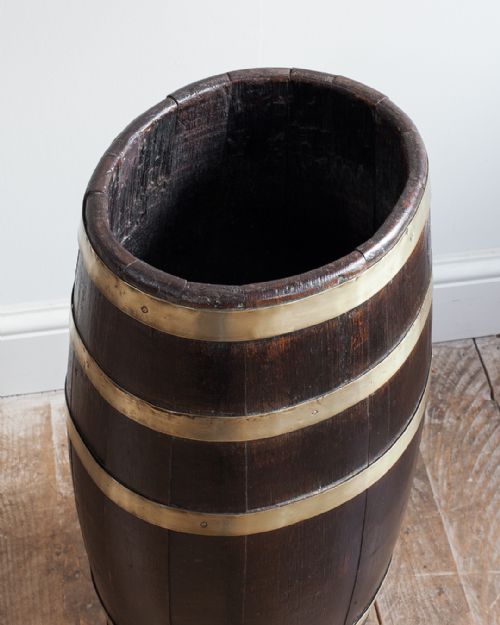 19TH CENTURY BRASS BOUND STICK STAND - ADDITIONAL PHOTO 2