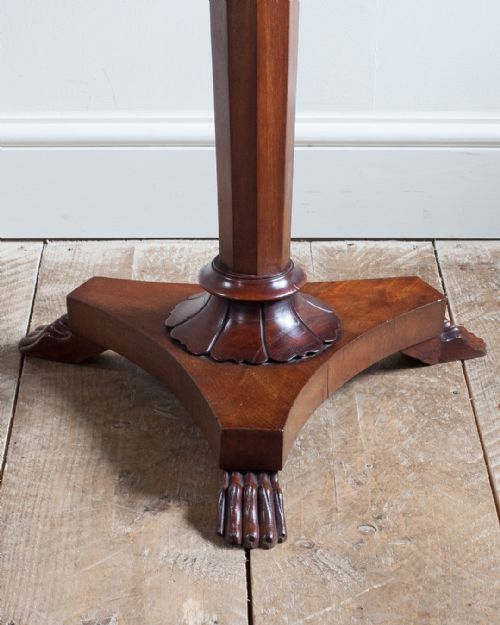 19TH CENTURY PARQUETRY LAMP TABLE - ADDITIONAL PHOTO 6