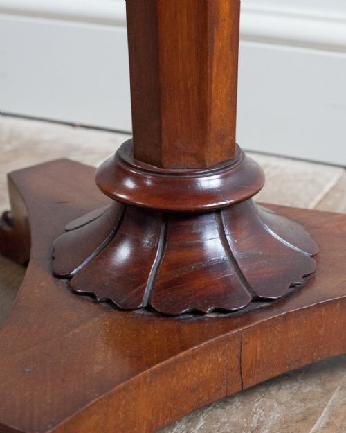 19TH CENTURY PARQUETRY LAMP TABLE - ADDITIONAL PHOTO 7