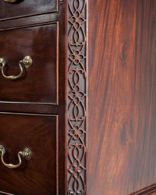 EARLY GEORGIAN MAHOGANY CHEST ON CHEST - ADDITIONAL PHOTO 3