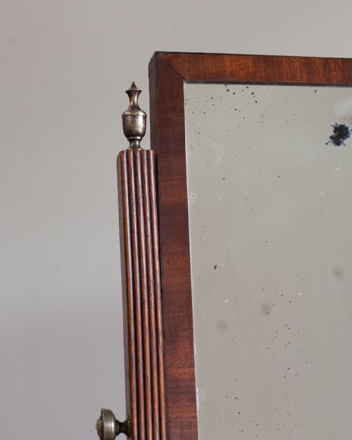 REGENCY MAHOGANY SWING MIRROR - ADDITIONAL PHOTO 2