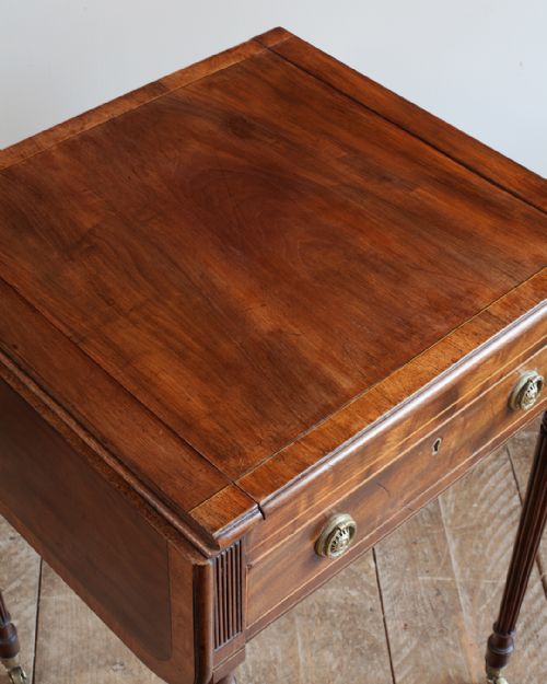 REGENCY MAHOGANY PEMBROKE GAMES TABLE - ADDITIONAL PHOTO 7