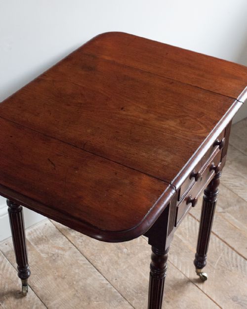REGENCY MAHOGANY WORK TABLE - ADDITIONAL PHOTO 5