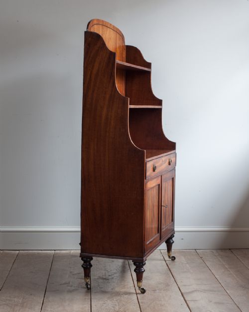 REGENCY MAHOGANY WATERFALL BOOKCASE - ADDITIONAL PHOTO 1