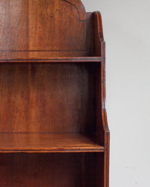 REGENCY MAHOGANY WATERFALL BOOKCASE - ADDITIONAL PHOTO 5