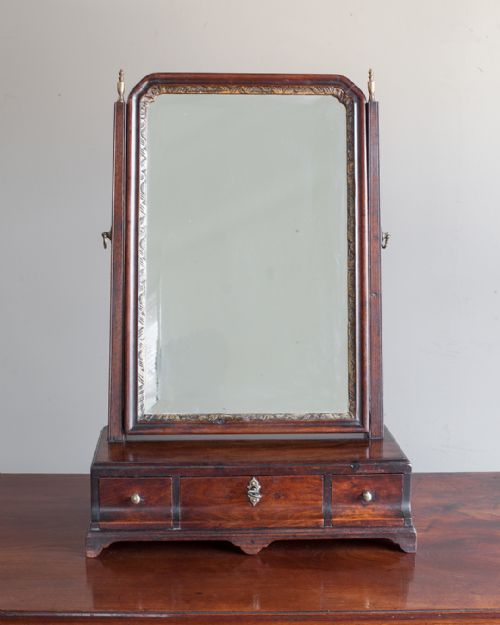 GEORGE III MAHOGANY TOILET MIRROR - ADDITIONAL PHOTO 1