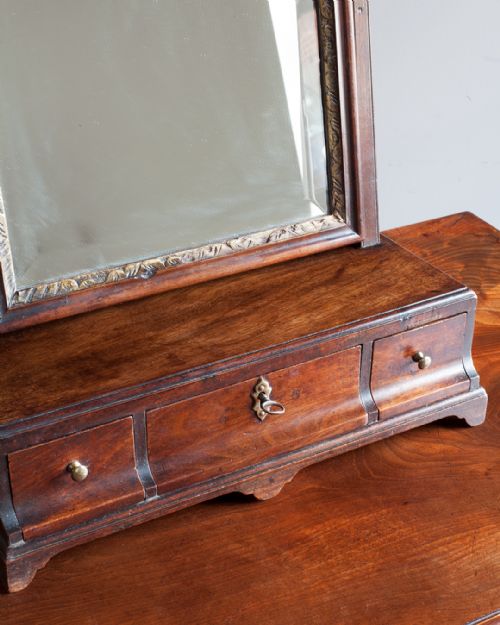 GEORGE III MAHOGANY TOILET MIRROR - ADDITIONAL PHOTO 4