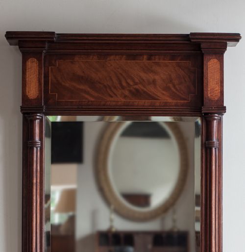 GEORGIAN MAHOGANY PIER MIRROR - ADDITIONAL PHOTO 1