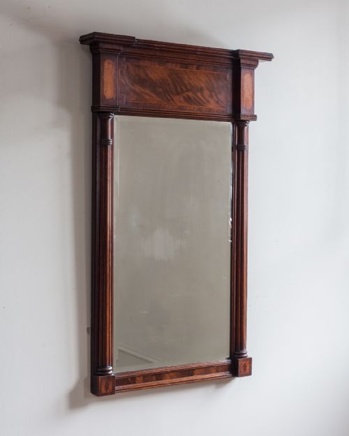 GEORGIAN MAHOGANY PIER MIRROR - ADDITIONAL PHOTO 2