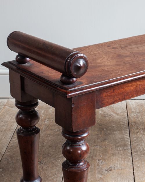 19TH CENTURY MAHOGANY WINDOW SEAT - ADDITIONAL PHOTO 3