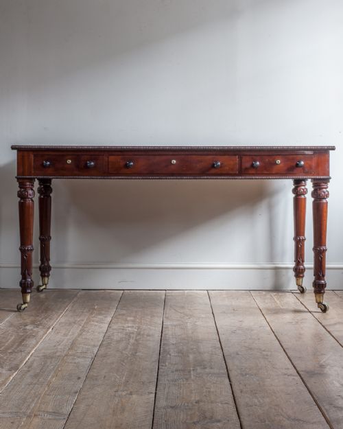 REGENCY MAHOGANY LIBRARY TABLE - ADDITIONAL PHOTO 1