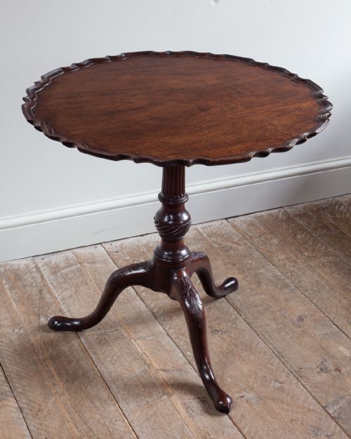 GEORGE III MAHOGANY PIECRUST TABLE - ADDITIONAL PHOTO 1
