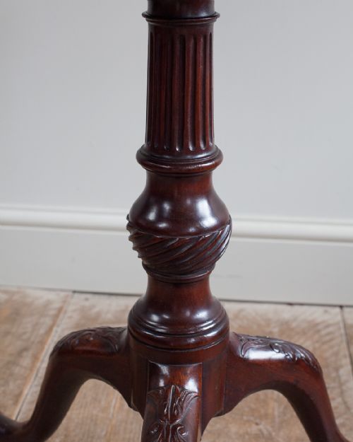GEORGE III MAHOGANY PIECRUST TABLE - ADDITIONAL PHOTO 5