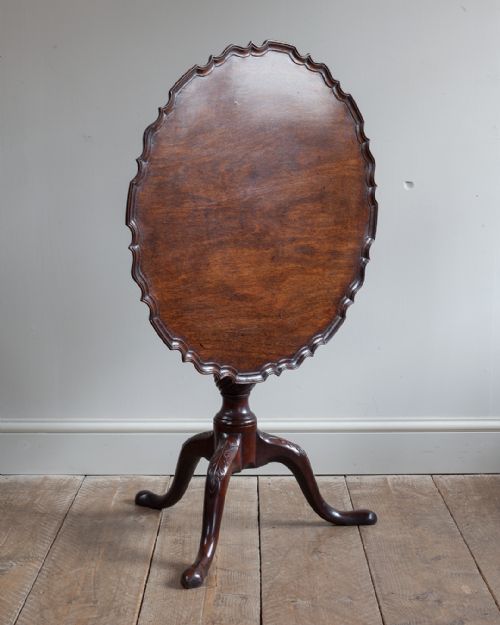 GEORGE III MAHOGANY PIECRUST TABLE - ADDITIONAL PHOTO 6