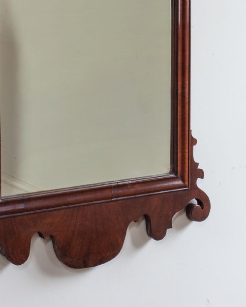 GEORGE III MAHOGANY FRET MIRROR - ADDITIONAL PHOTO 2