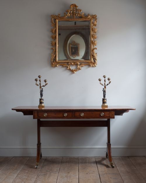 REGENCY MAHOGANY SOFA TABLE - ADDITIONAL PHOTO 1
