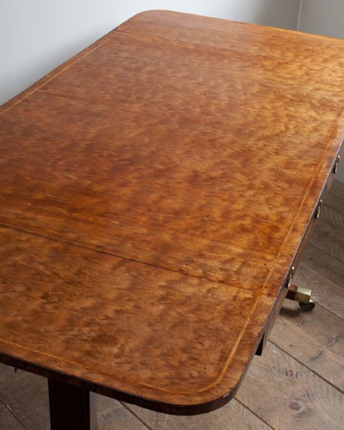 REGENCY MAHOGANY SOFA TABLE - ADDITIONAL PHOTO 4