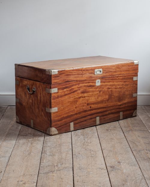 19th century brass bound camphor wood chest - CATEGORY: ANTIQUE CHESTS - DATED 19TH CENTURY