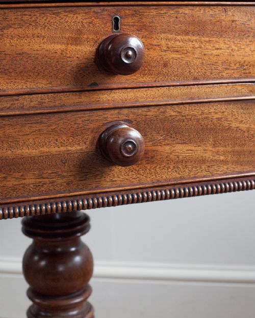 REGENCY MAHOGANY PEDESTAL WORK TABLE - ADDITIONAL PHOTO 8