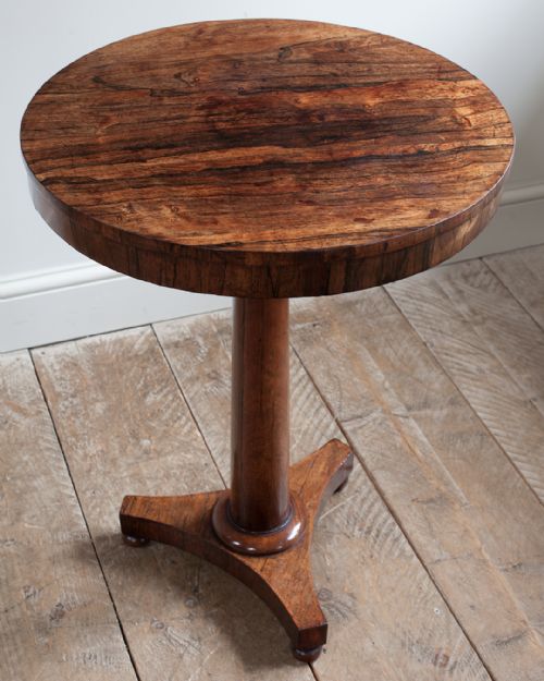 WILLIAM IV ROSEWOOD PEDESTAL LAMP TABLE - ADDITIONAL PHOTO 1