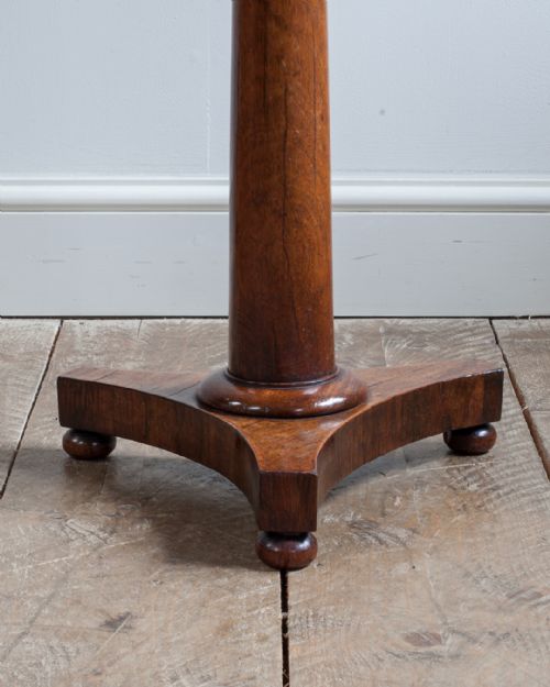 WILLIAM IV ROSEWOOD PEDESTAL LAMP TABLE - ADDITIONAL PHOTO 2