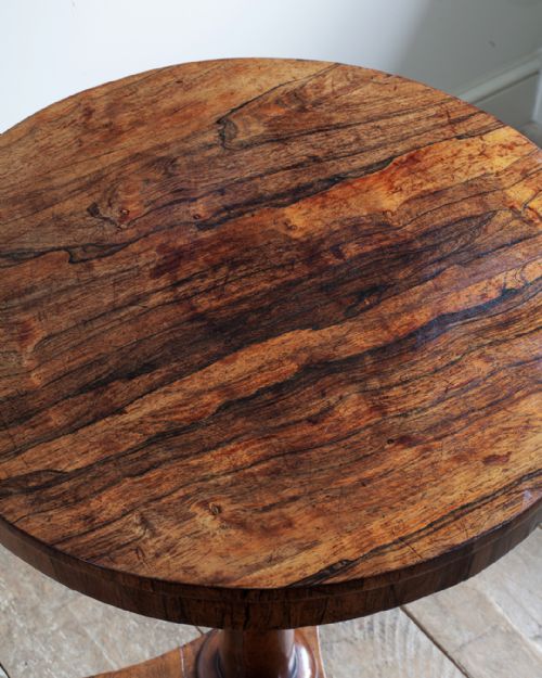 WILLIAM IV ROSEWOOD PEDESTAL LAMP TABLE - ADDITIONAL PHOTO 3