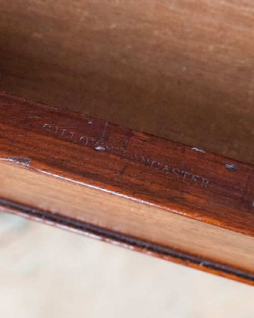 NEAR PAIR OF REGENCY MAHOGANY WORK TABLES BY GILLOWS - ADDITIONAL PHOTO 5