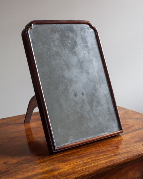 SMALL 18TH CENTURY MAHOGANY WALL DRESSING MIRROR - ADDITIONAL PHOTO 4