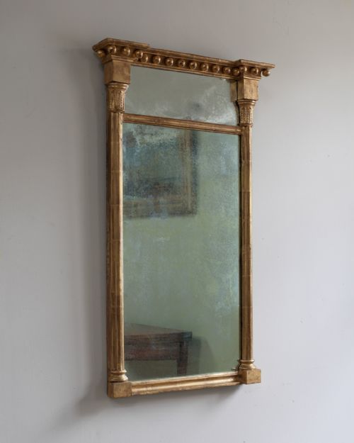 regency gilt pier mirror - CATEGORY: ANTIQUE MIRRORS - DATED REGENCY