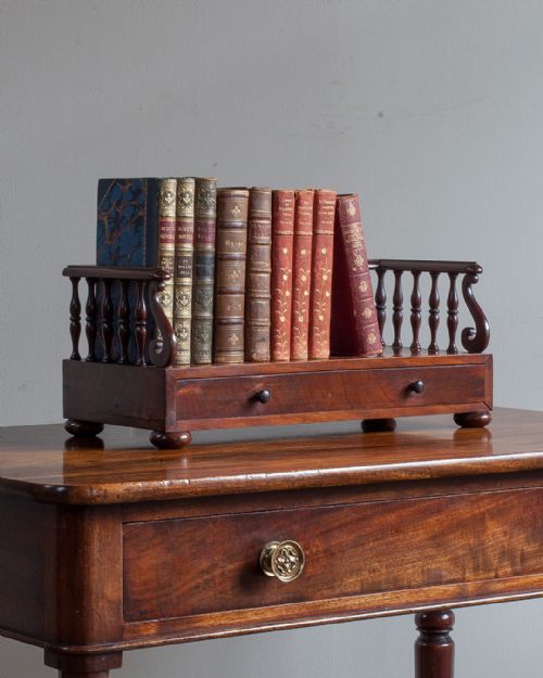 regency mahogany book tray - CATEGORY: ANTIQUE MISCELLANEOUS - DATED REGENCY