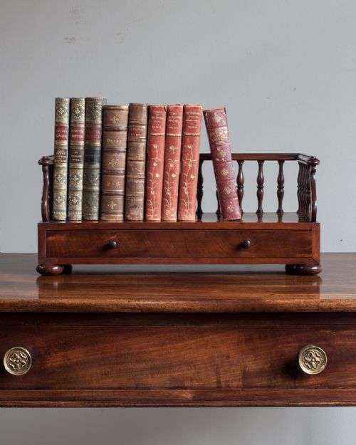REGENCY MAHOGANY BOOK TRAY - ADDITIONAL PHOTO 1