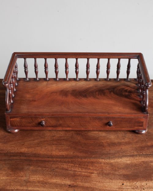 REGENCY MAHOGANY BOOK TRAY - ADDITIONAL PHOTO 3