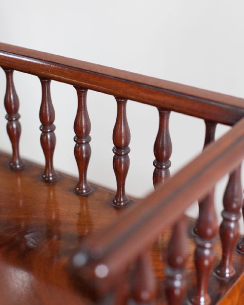 REGENCY MAHOGANY BOOK TRAY - ADDITIONAL PHOTO 4