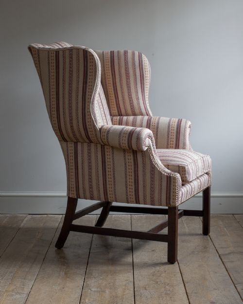 GEORGE III MAHOGANY WING BACK ARM CHAIR - ADDITIONAL PHOTO 2