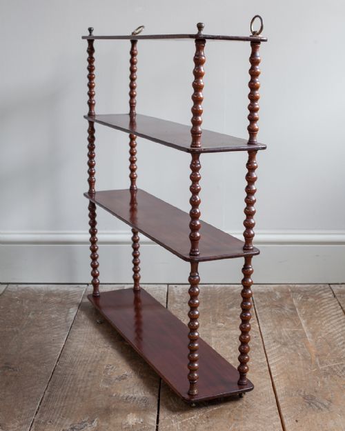 beautiful 19th century mahogany wall shelves - CATEGORY: ANTIQUE FURNITURE - DATED 19TH CENTURY