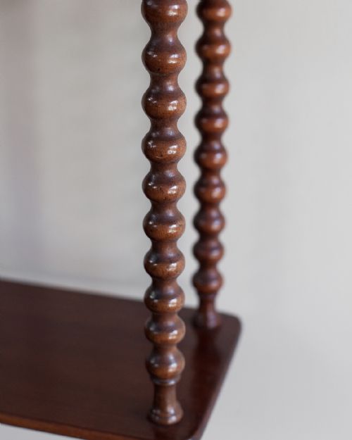 BEAUTIFUL 19TH CENTURY MAHOGANY WALL SHELVES - ADDITIONAL PHOTO 5