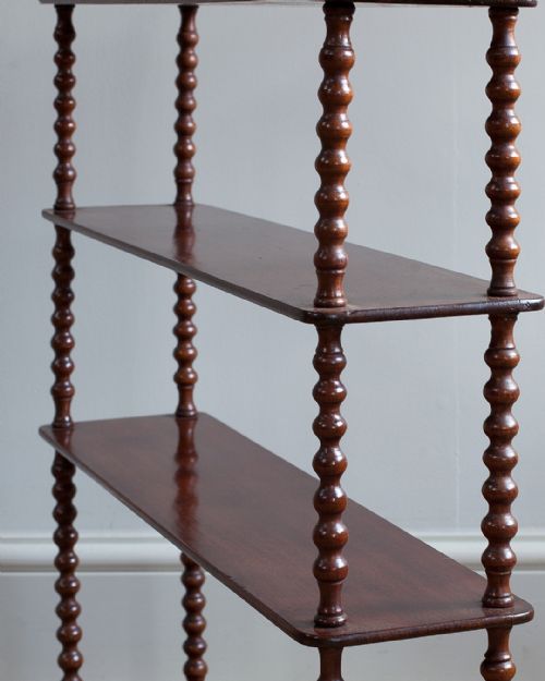 BEAUTIFUL 19TH CENTURY MAHOGANY WALL SHELVES - ADDITIONAL PHOTO 6