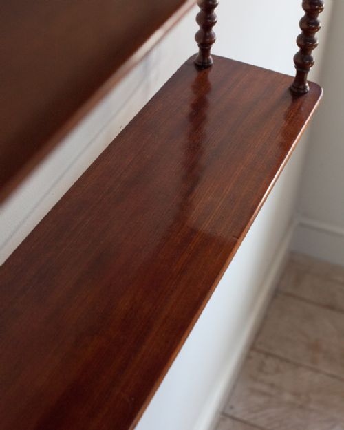 BEAUTIFUL 19TH CENTURY MAHOGANY WALL SHELVES - ADDITIONAL PHOTO 7