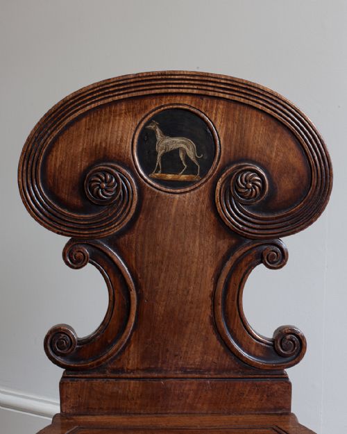 REGENCY MAHOGANY HALL CHAIR - ADDITIONAL PHOTO 2