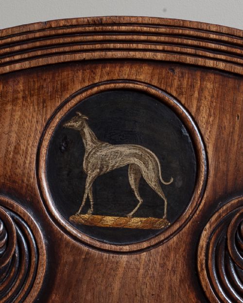 REGENCY MAHOGANY HALL CHAIR - ADDITIONAL PHOTO 3
