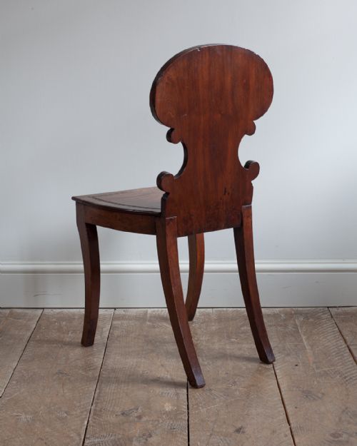 REGENCY MAHOGANY HALL CHAIR - ADDITIONAL PHOTO 6